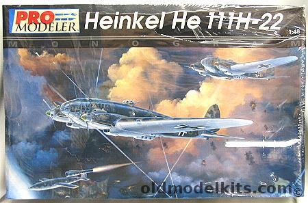 Monogram 1/48 Pro Modeler Heinkel He-111 H-22 with Air Launched V-1 Missile, 5926 plastic model kit